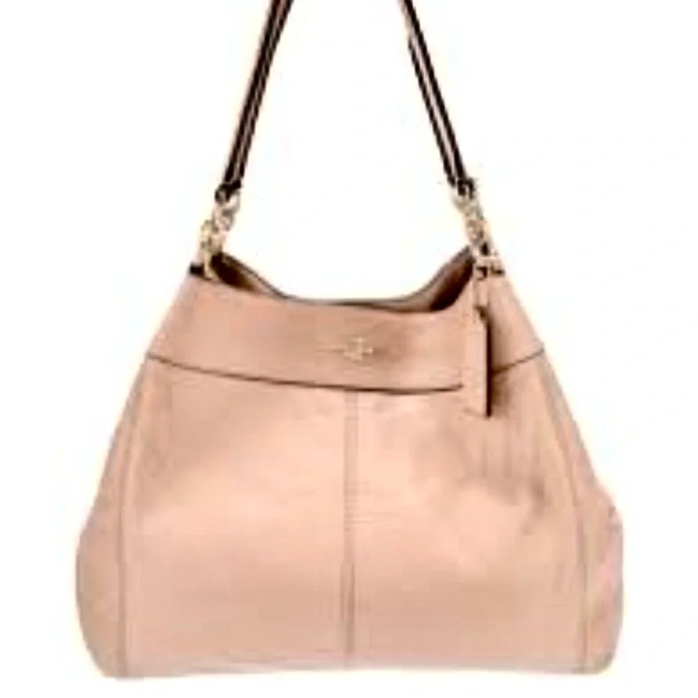 Coach Leather Beige Lexi Shoulder Bag F3198 - Picture 1 of 5